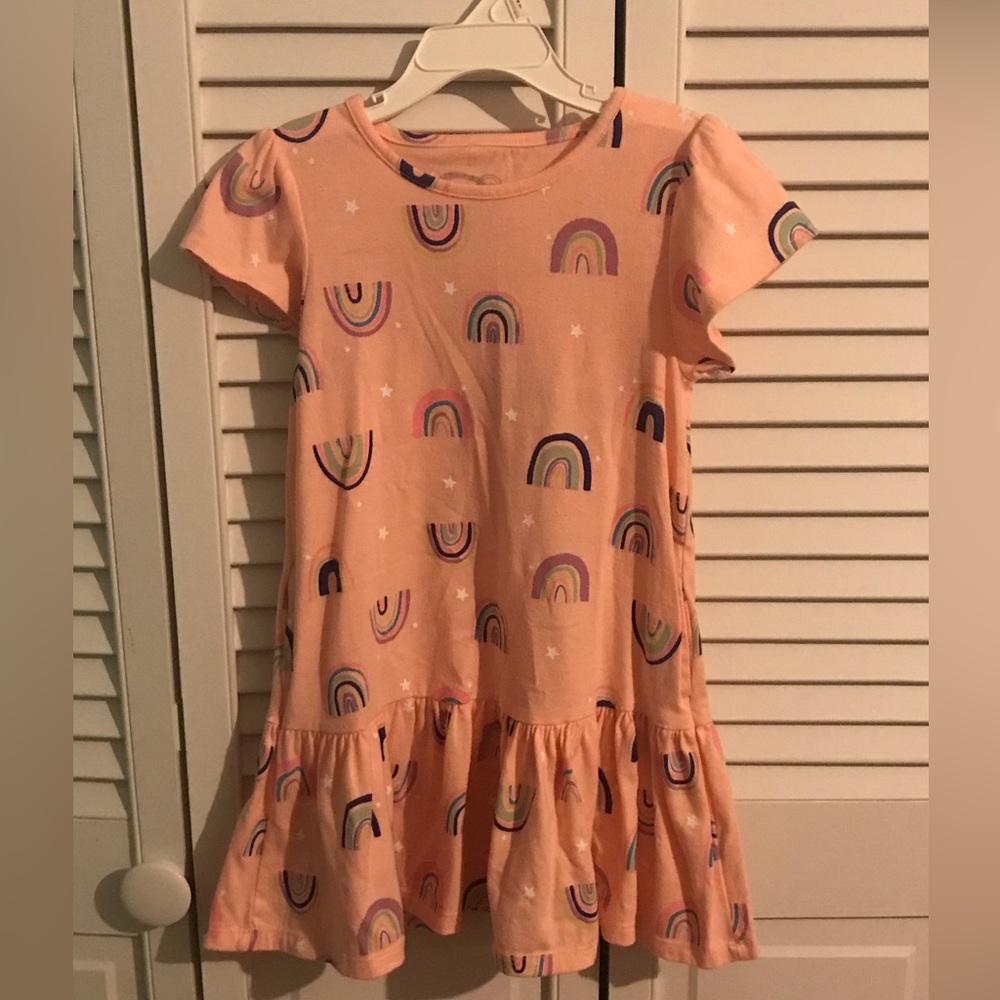 Wonder nation rainbow dress size 5T
